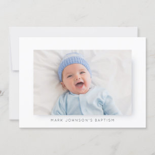 Enkel inbjudan till Photo Baptism Party