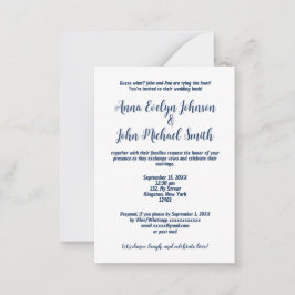 Enkel inbjudan till planerad väderlek