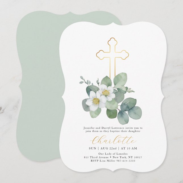 Enkel inbjudan till Religiösan  för  i Grey Kor Ba (Fram/baksida)