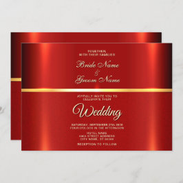 Enkel inbjudan till Röda bröllop