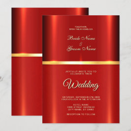 Enkel inbjudan till Röda bröllop