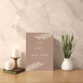 Enkel inbjudan till Tone Boho-Gender-visning för N