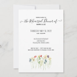 Enkel inbjudan till Wildblomma - repetitionsmiddag