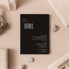 Enkel information om minsta möjliga Svartvitt Bröl Tilläggskort