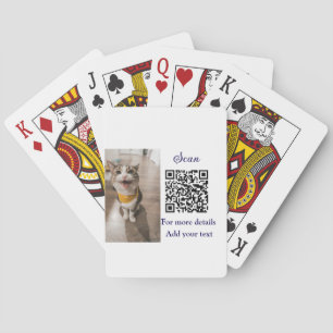 Enkel information om namn för djur QR-kod lägg til Casinokort