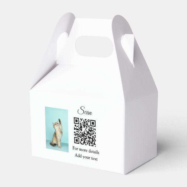 Enkel information om namn för djur QR-kod lägg til Presentaskar (Framsidan Sidan)