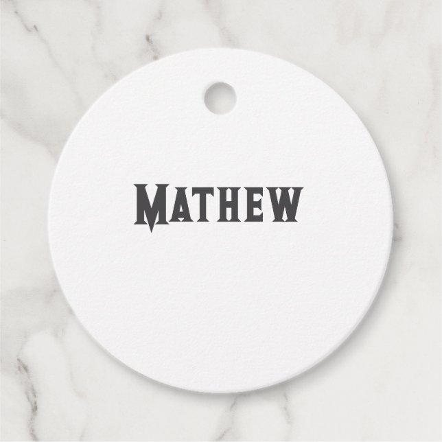 enkel initial bokstavsmonogram lägg till ditt namn gåvor etiketter (Framsida)