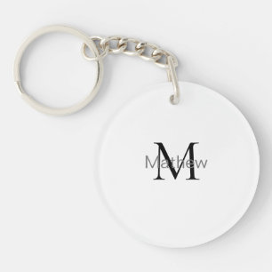 enkel initialbokstav monogram lägg till ditt namn