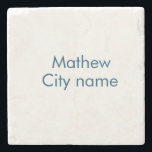 enkel initialbokstav monogram lägg till ditt namn  stenunderlägg<br><div class="desc">design</div>