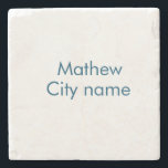 enkel initialbokstav monogram lägg till ditt namn  stenunderlägg<br><div class="desc">design</div>