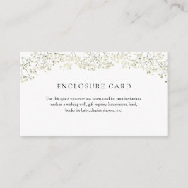 Enkel inklusionskort för barn med baby's breath tilläggskort