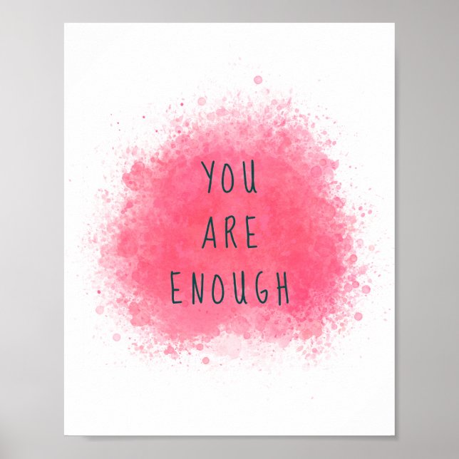Enkel inspiration du har nog med bekräftelseoffert poster (Framsidan)
