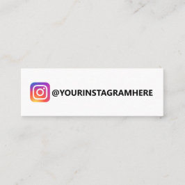 ENKEL INSTAGRAM MINI VISITKORT