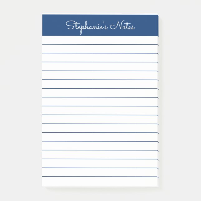 Enkel intensiv Personlig Post-it Block (Framsida)