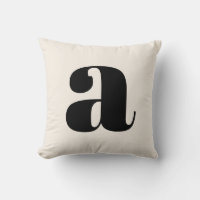 Enkel ivorianvit fet retro Monogram initialt