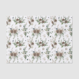 Enkel jordbrukshus Greenery Watercolor jul