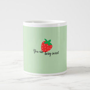 Enkel jordgubbskonstruktion jumbo mugg