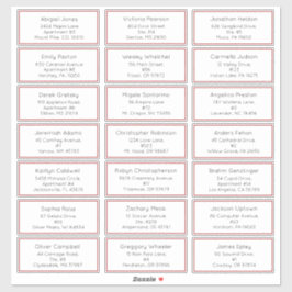 Enkel jul Joy Helgdag Guest Adress Klistermärken