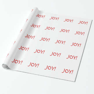Enkel Jul Joy Helgdag Red Font Presentpapper