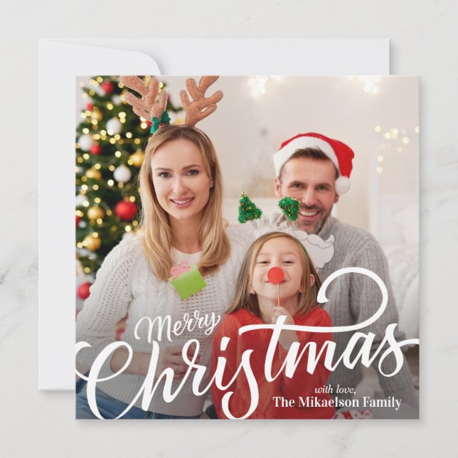 Enkel Julbild God Jul Julkort (Framsida)