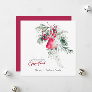 Enkel juldesign Bible Verse Flat Julkort