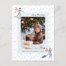 Enkel julfoto vykort