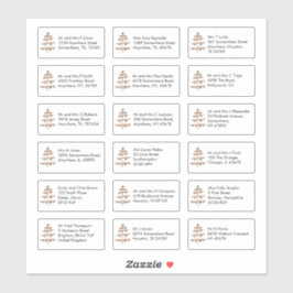 Enkel Julgran 18 Mottagare Namn Adress Klistermärken