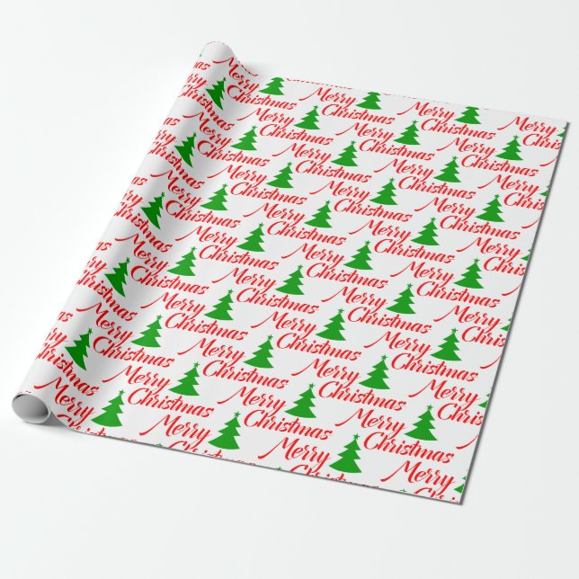 Enkel julgran presentpapper (Utrullad)