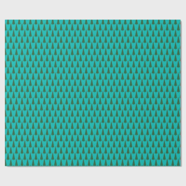 Enkel Julgransmönster Presentpapper (Platt)