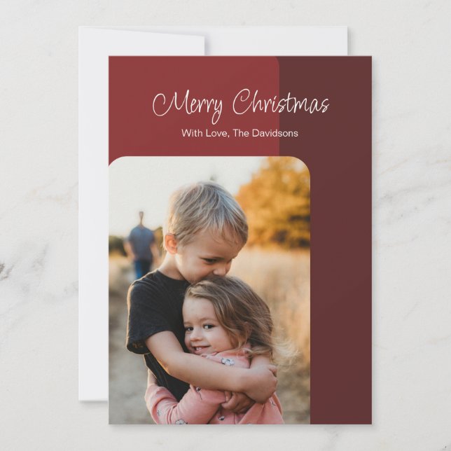 Enkel julkort med foto (Framsida)