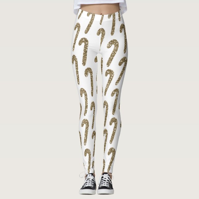 Enkel julkrita leggings (Framsida)