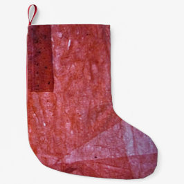Enkel julstrumpa i röd färg, Röd textur konst