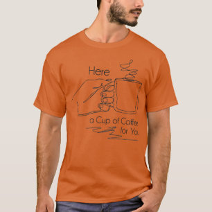 Enkel kaffedesign t shirt