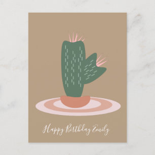 Enkel kaktus spiky illustration vykort