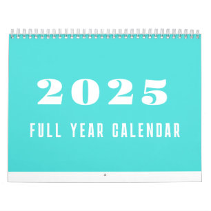 Enkel kalender 2025 - minimalistisk