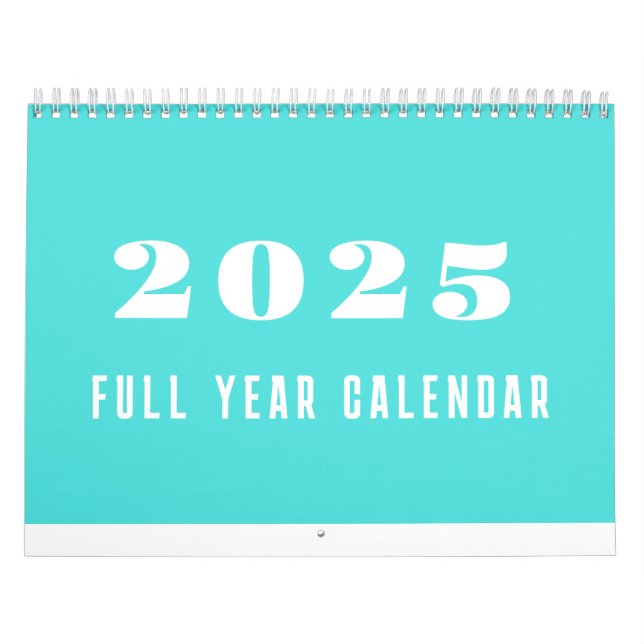 Enkel kalender 2025 - minimalistisk (Omslag)