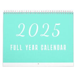 Enkel kalender 2025 - minimalistisk