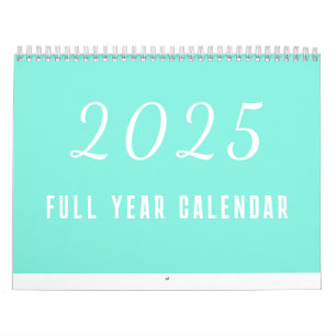 Enkel kalender 2025 - minimalistisk
