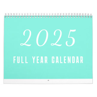 Enkel kalender 2025 - minimalistisk