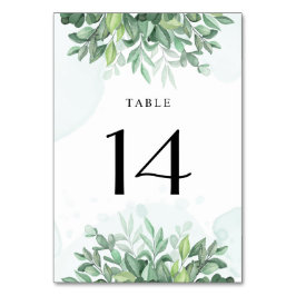 Enkel kalligrafi, rustik grey bordsnummer