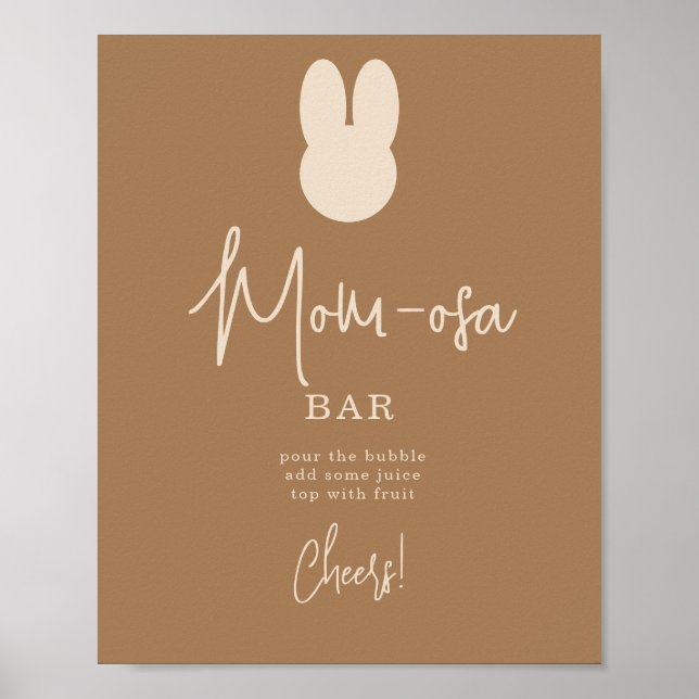 Enkel kanin mOM-osa bar Poster (Framsidan)