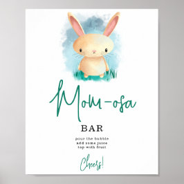 Enkel kanin mOM-osa bar Poster