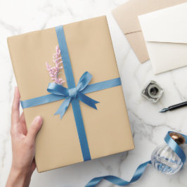 Enkel karamelltan färgnyans presentpapper