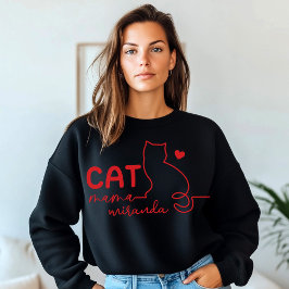 Enkel kattmamma och kattklo Mors dag T Shirt