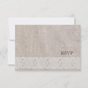 Enkel keltisk bröllops-RSVP-kort Inbjudningar