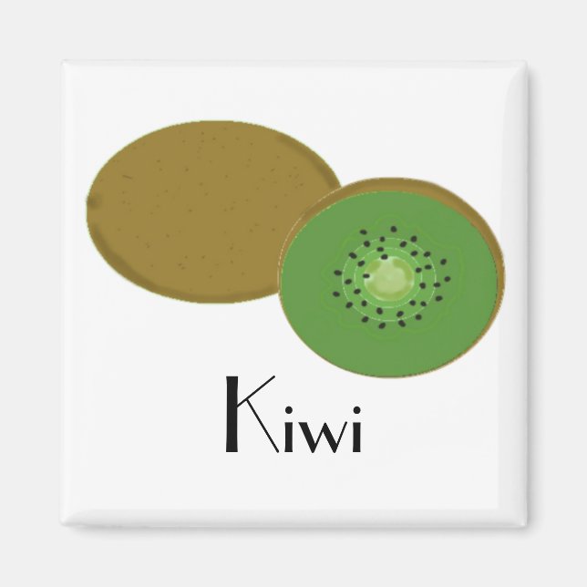 Enkel Kiwi Frukt Magnet (Framsidan)