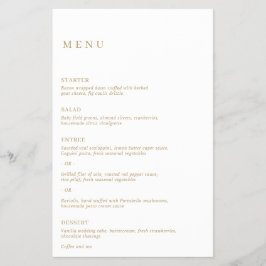 Enkel klassisk Elegant Guld Modern Budget Bröllop Flygblad