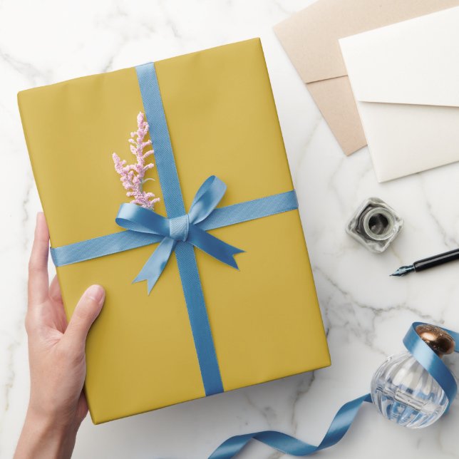 Enkel Klassisk Glans Guld Färg Nyans Presentpapper (Gifting)