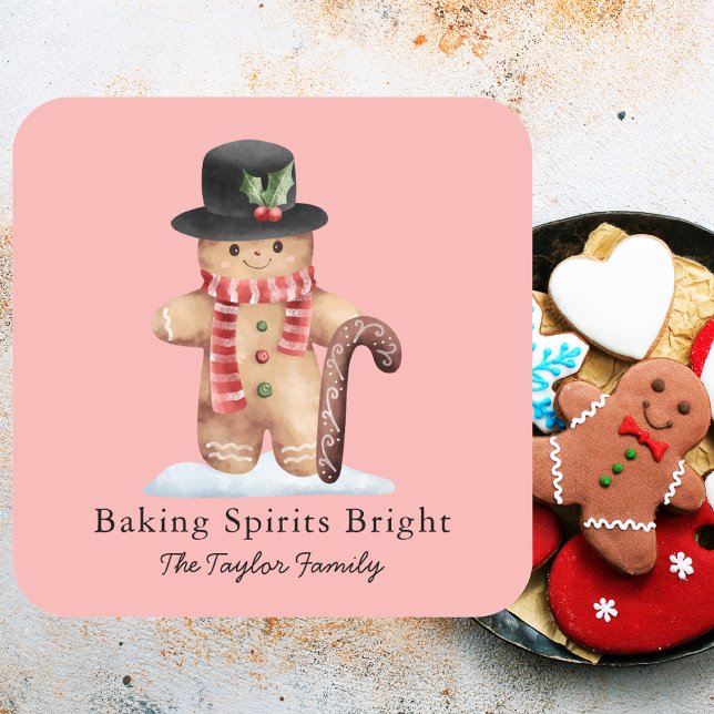 Enkel Klassisk Jul Bakning Etikett (Skapare uppladdad)