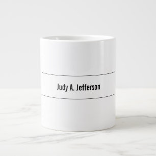 Enkel, klassisk minimalistisk jumbo mugg